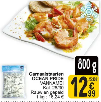 Aanbieding: Garnaalstaarten OCEAN PRIDE VANNAMEI