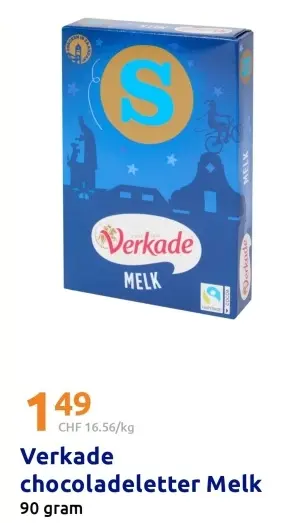 Aanbieding: chocoladeletter Melk