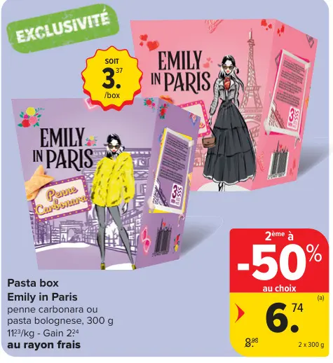 Offre: Pasta box Emily in Paris