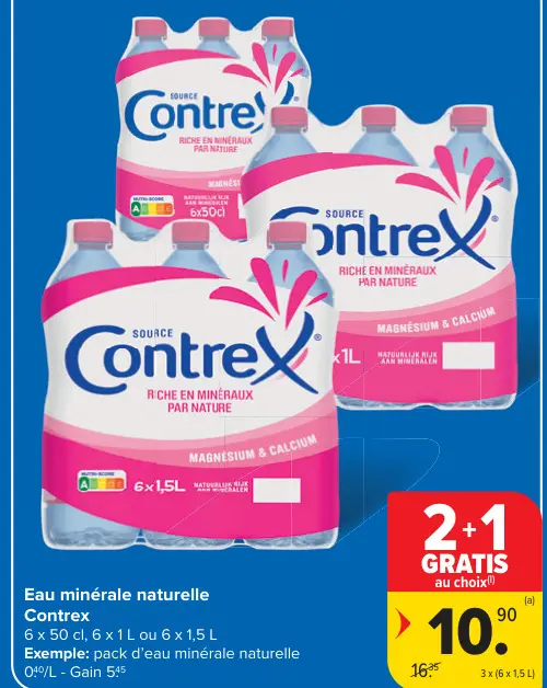 Offre: Eau minérale naturelle