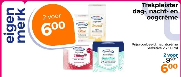 Aanbieding: Trekpleister dag-, nacht- en oogcrème