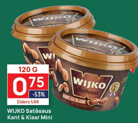 Aanbieding: Satésaus Kant & Klaar Mini