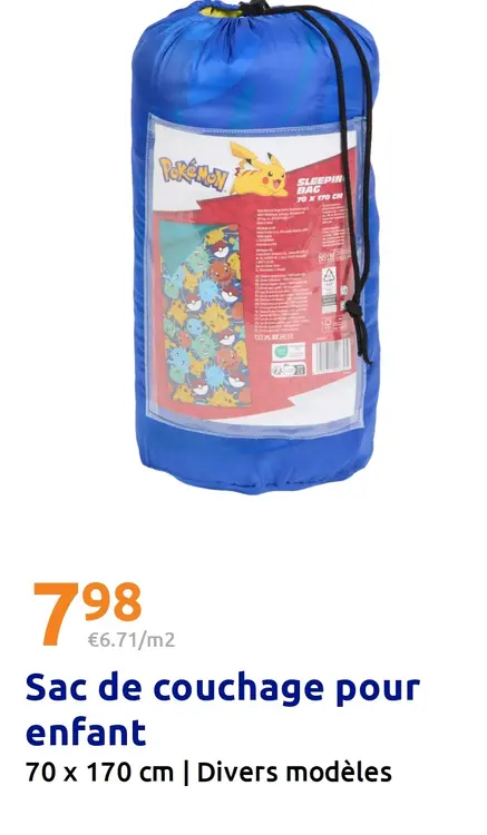 Offre: Sac de couchage pour enfant
