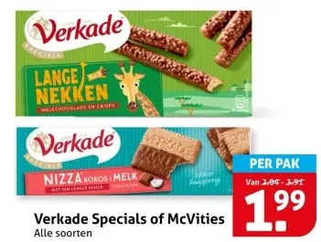 Aanbieding: Verkade Specials of McVities