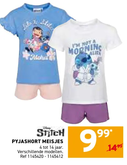 Promotie: Pyjashort meisjes