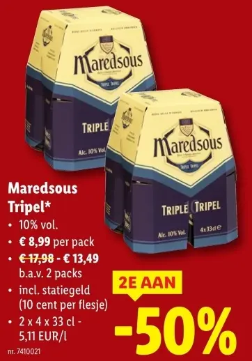 Aanbieding: Maredsous Tripel