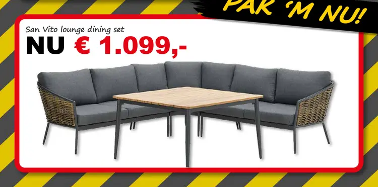 Aanbieding: San Vito lounge dining set