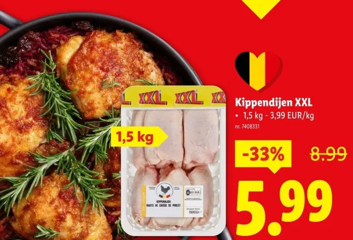 Aanbieding: Kippendijen XXL