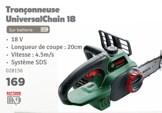Offre: Tronçonneuse UniversalChain 18