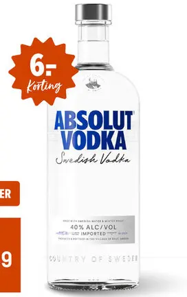 Aanbieding: Absolut Vodka 100CL