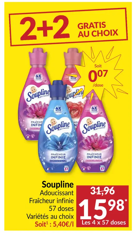 Offre: Soupline Adoucissant Fraîcheur infinie