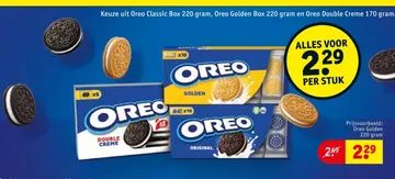 Aanbieding: Oreo Classic Box, Oreo Golden Box en Oreo Double creme
