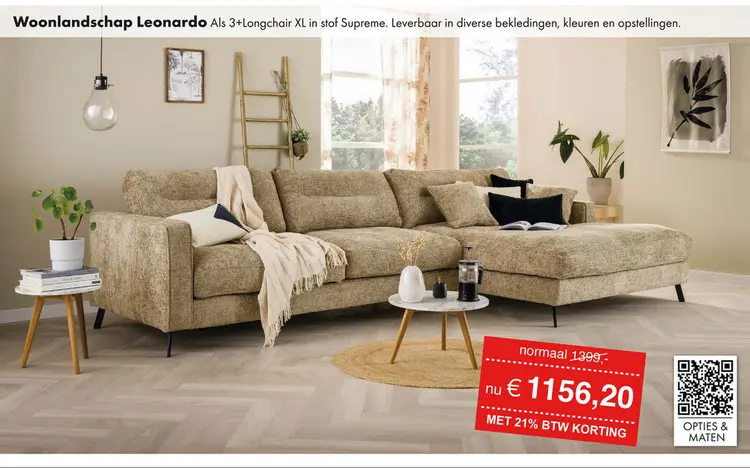 Promotie: Leonardo loungebank