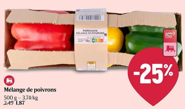 Offre: Mélange de poivrons
