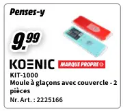 Offre: Moule à glacons avec couvercle