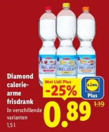 Aanbieding: Diamond calorie-arme frisdrank