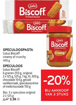 Aanbieding: Speculoospasta of speculoor