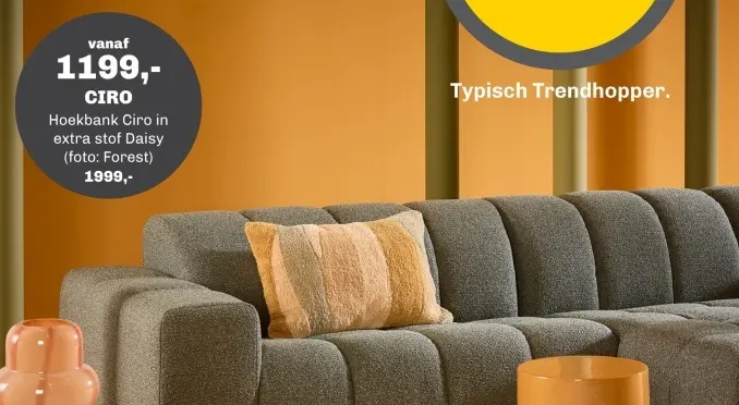 Aanbieding: Hoekbank Ciro