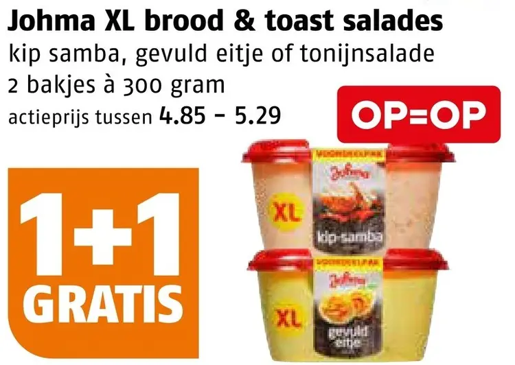 Aanbieding: XL brood & toast salades