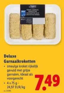 Promotie: Garnaalkroketten