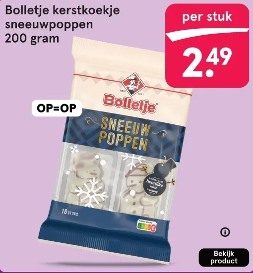 Aanbieding: Kerstkoekje sneeuwpoppen