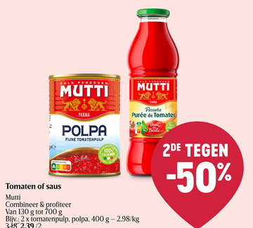 Aanbieding: Tomaten of saus