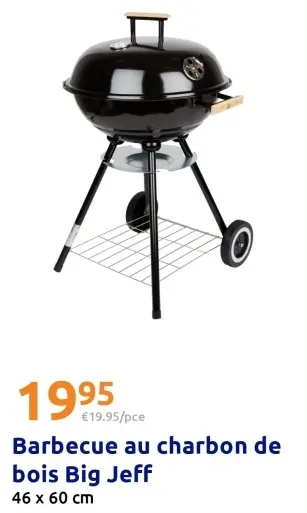 Offre: Barbecue au charbon de bois Big Jeff