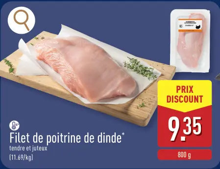 Offre: Filet de poitrine de dinde