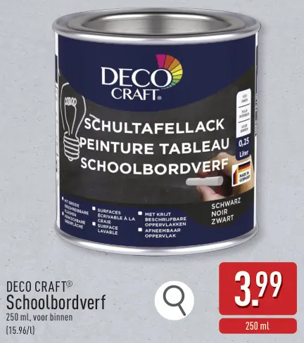Promotie: Schoolbordverf
