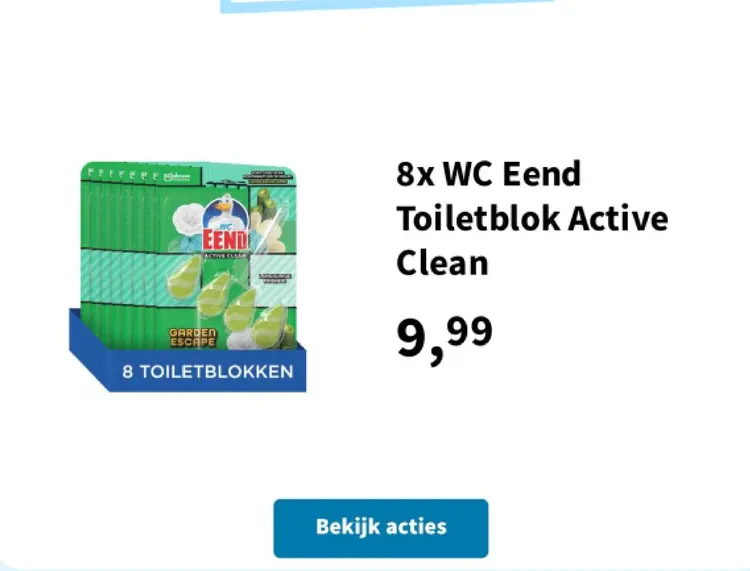 Aanbieding: WC Eend Toiletblok Active Clean
