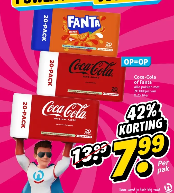 Aanbieding: Coca-Cola of Fanta