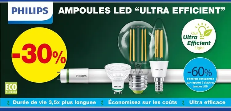 Offre: Ampoules LED Ultra Efficient
