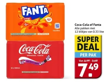 Aanbieding: Coca-Cola of Fanta