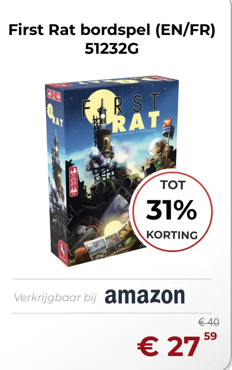 Aanbieding: First Rat bordspel (EN/FR)
