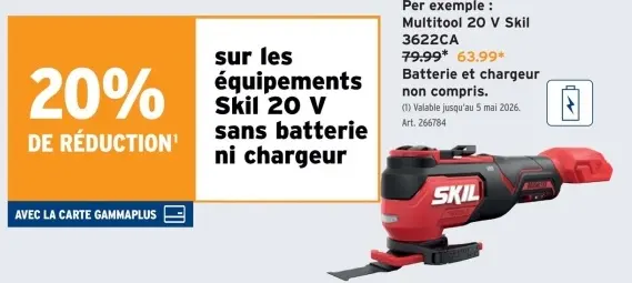 Offre: Multitool 20 V