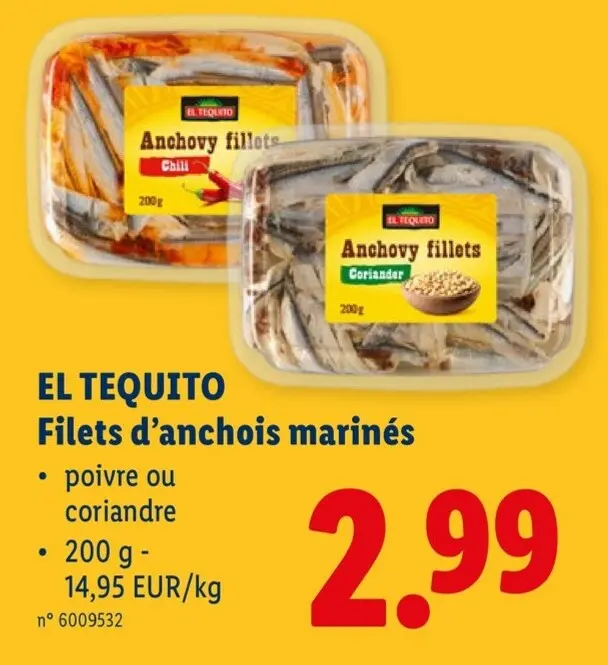 Offre: Filets d'anchois marinés