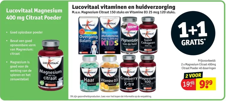 Aanbieding: Lucovitaal vitaminen en huidverzorging