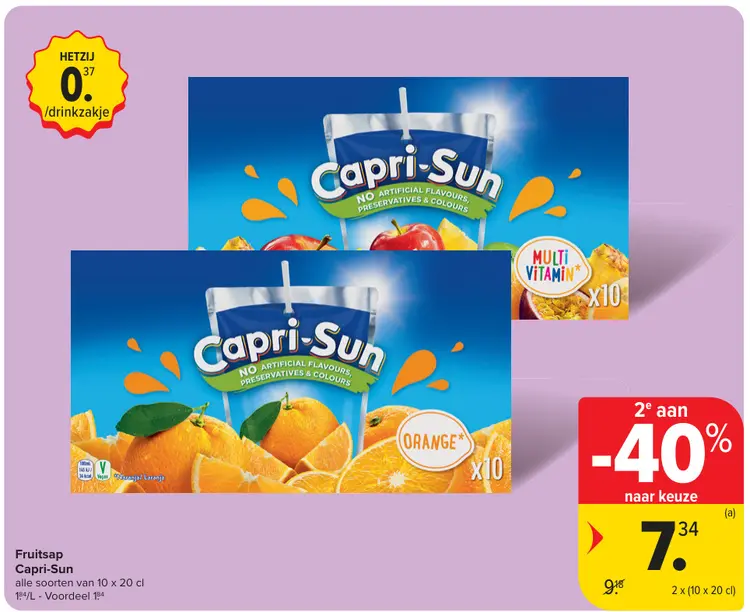 Promotie: Fruitsap Capri-Sun