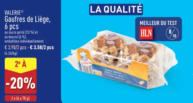Offre: Gaufres de Liège, 6 pcs