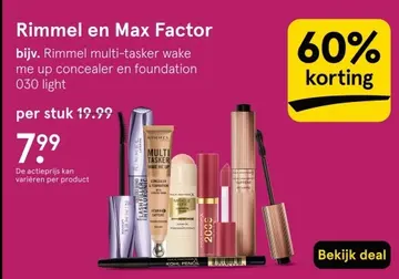 Aanbieding: Rimmel en Max Factor