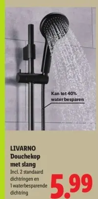 Aanbieding: Douchekop met slang