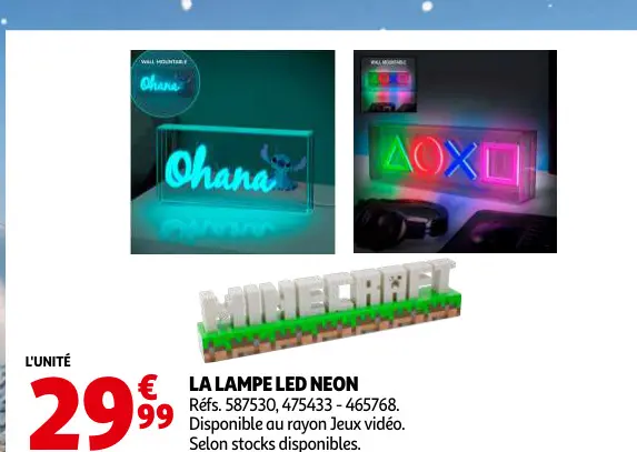 Offre: La lampe LED néon