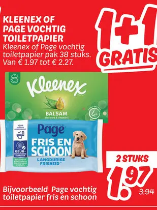 Aanbieding: Vochtig toiletpapier