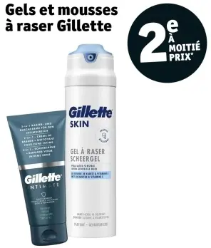 Offre: Gels et mousses à raser