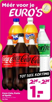 Aanbieding: Coca-Cola, Fanta of Sprite