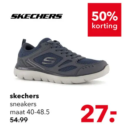 Aanbieding: Skechers Summits South Rim heren sneakers blauw