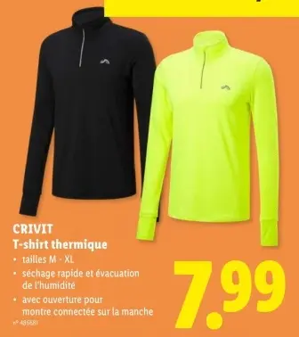 Offre: T-shirt thermique