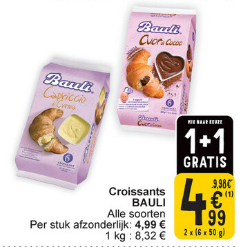 Aanbieding: Croissants BAULI Alle soorten