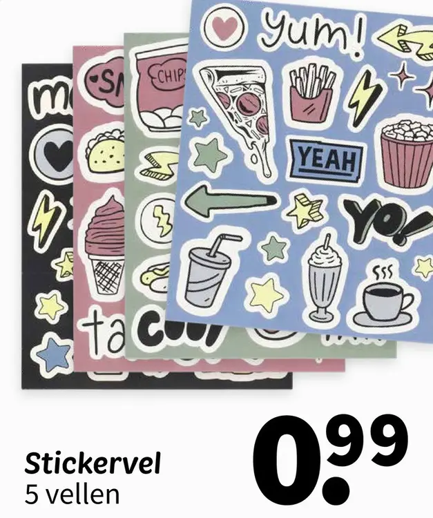 Promotie: Stickervel