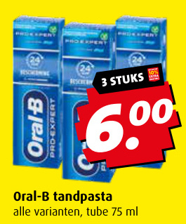 Aanbieding: Oral-B tandpasta